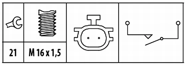 Датчик заднего хода 6ZF181612061 HELLA