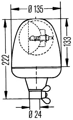 Проблесковый маяк HELLA 2RL006846011