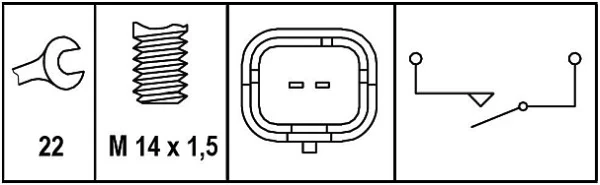 Датчик заднего хода 6ZF008621331 HELLA