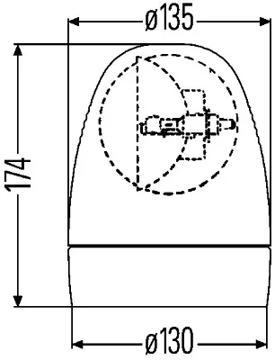 Проблесковый маяк A0004825807 Mercedes