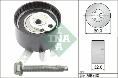 Ролик натяжителя ремня ГРМ INA 531054710