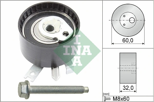 Ролик натяжителя ремня ГРМ INA 531054710