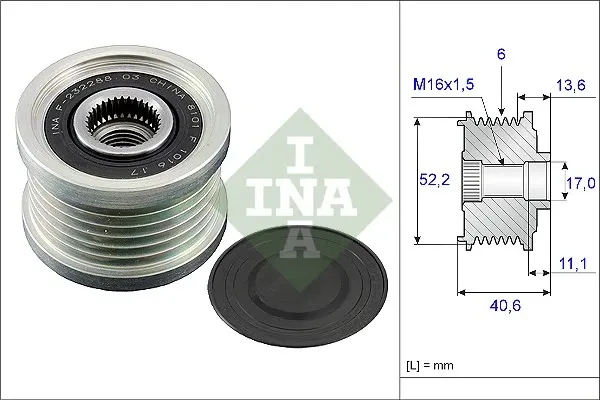 Шкив генератора 535004410 INA