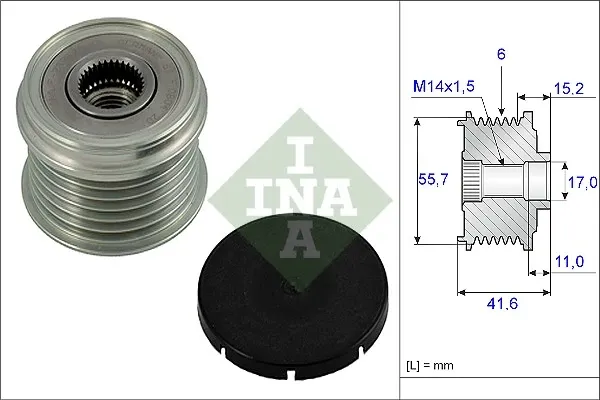 Шкив генератора 535002410 INA