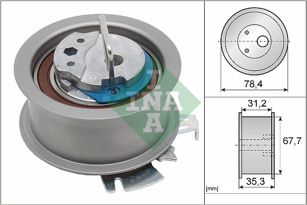 Ролик натяжителя ремня ГРМ INA 531056530