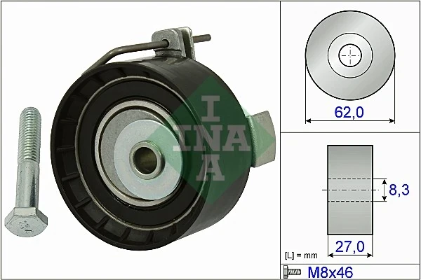 Ролик натяжителя ремня ГРМ INA 531081310