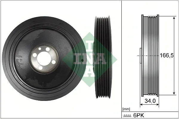 Шкив коленвала 544015010 INA