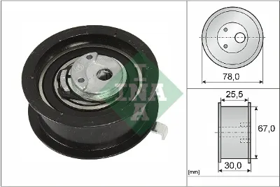 Ролик натяжителя ремня ГРМ INA 531025130
