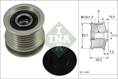 Шкив генератора INA 535001310