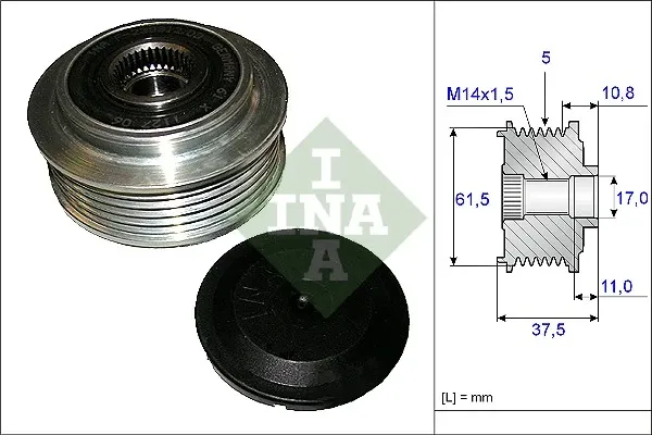 Шкив генератора 535010710 INA