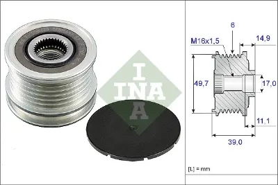 Шкив генератора INA 535005010