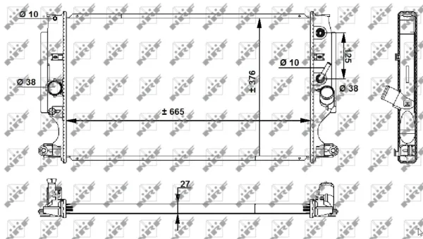 Радиатор 59202 NRF