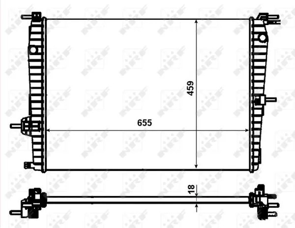 Радиатор 53011 NRF