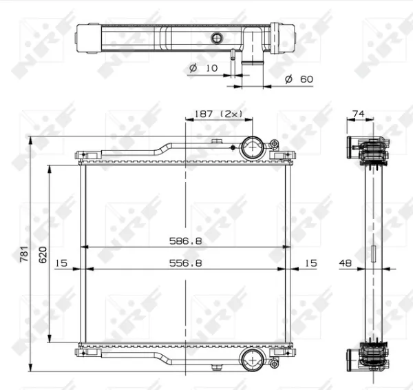 Радиатор 509767 NRF