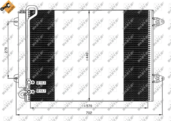 Радиатор кондиционера 35614 NRF