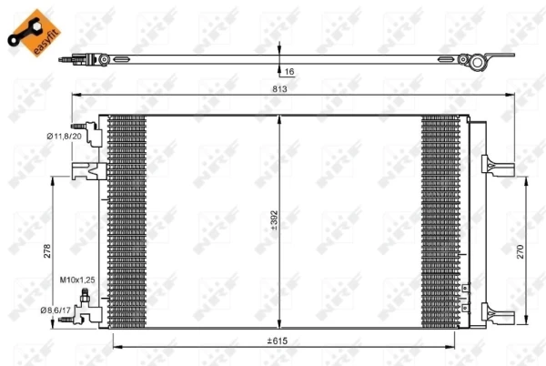 Радиатор кондиционера NRF 35919