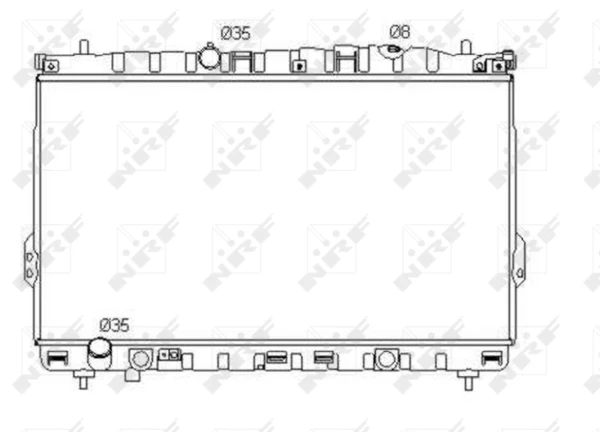  Радиатор Hyundai Trajet 