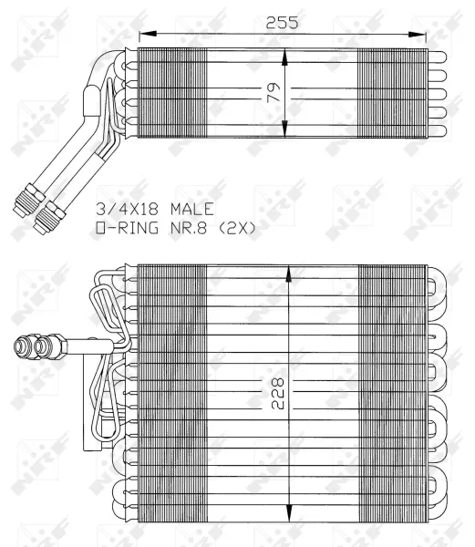 Испаритель кондиционера Seat Toledo I