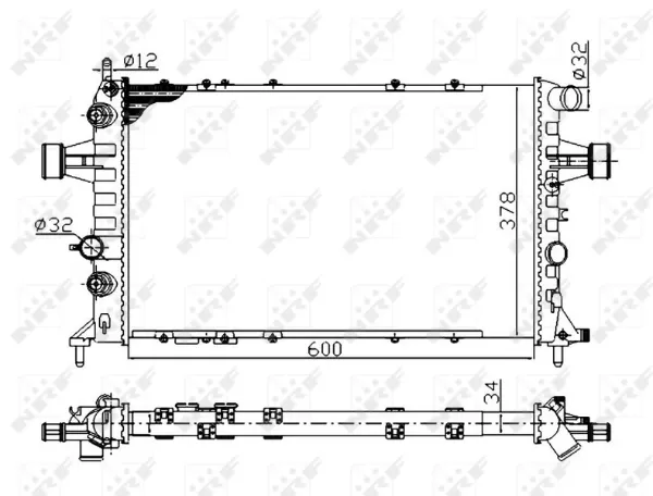Радиатор 58178A NRF