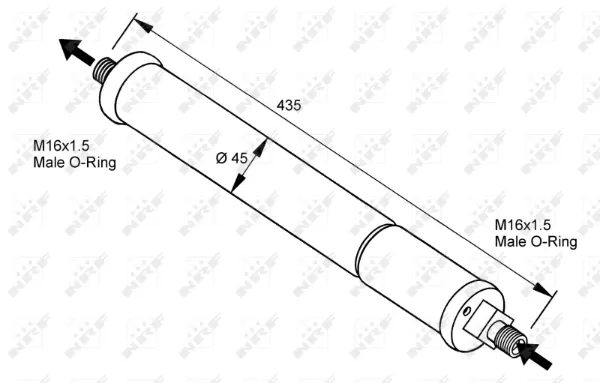 Осушитель кондиционера A9578300083 Mercedes