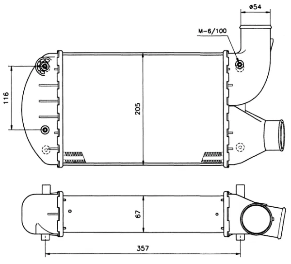 Интеркулер 30134 NRF