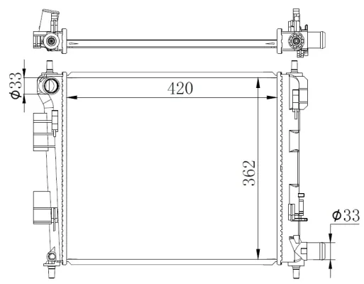 Радиатор 40A2082 Polcar