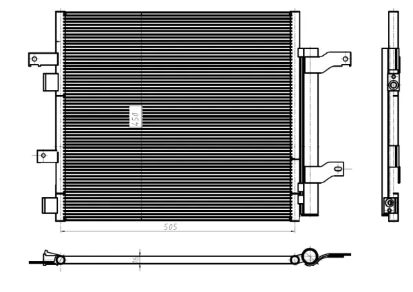 Радиатор кондиционера CF20434 Delphi