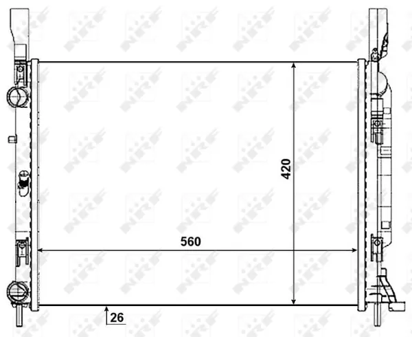 Радиатор 53004 NRF