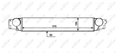 Радиатор интеркуллера NRF 309087