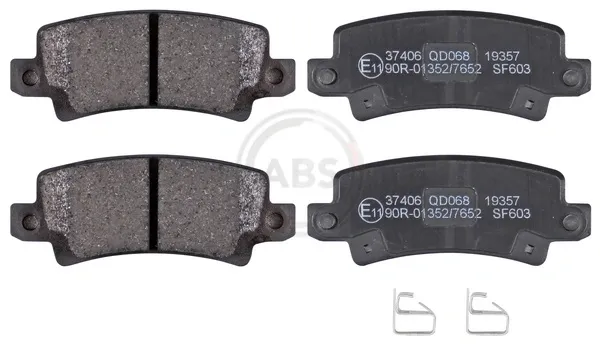 37406 ABS Колодки тормозные задние дисковые