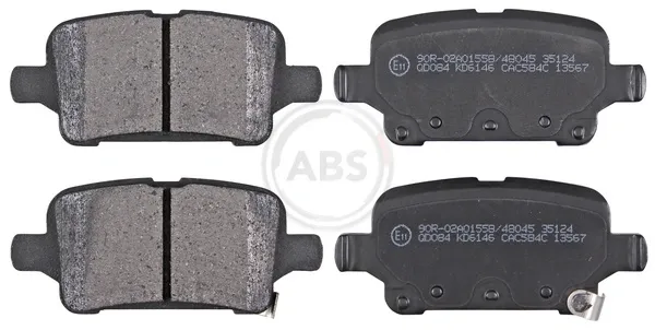 Задние тормозные колодки 35124 ABS