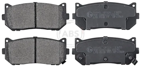 Задние тормозные колодки 37045 ABS