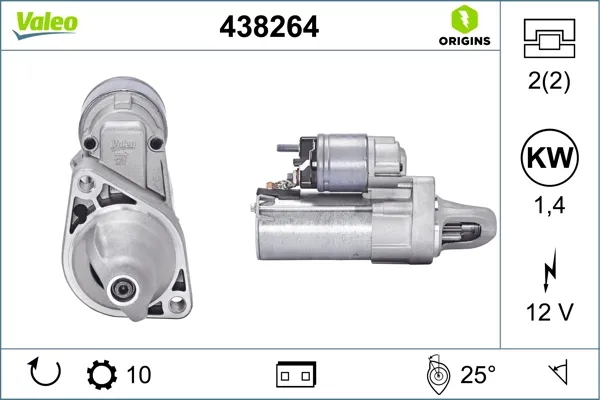 Стартер 438264 VALEO
