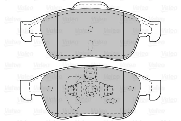 Передние тормозные колодки 601045 VALEO
