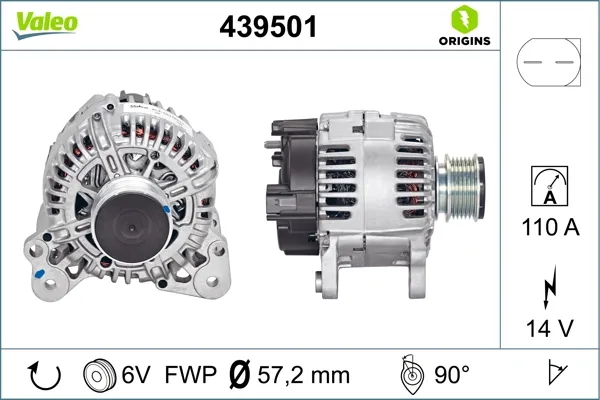 Генератор 439501 VALEO