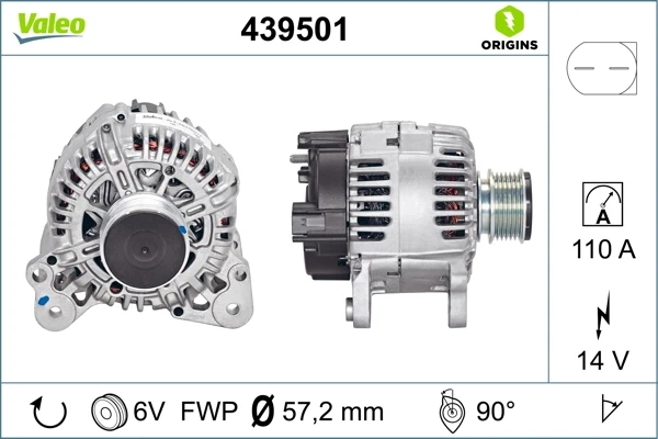 Генератор 439501 VALEO