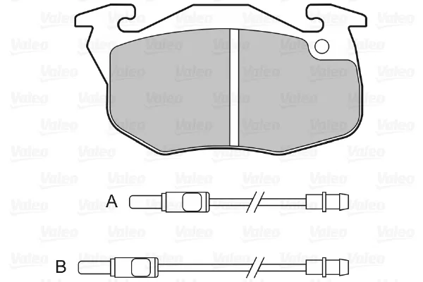 Передние тормозные колодки 598081 VALEO