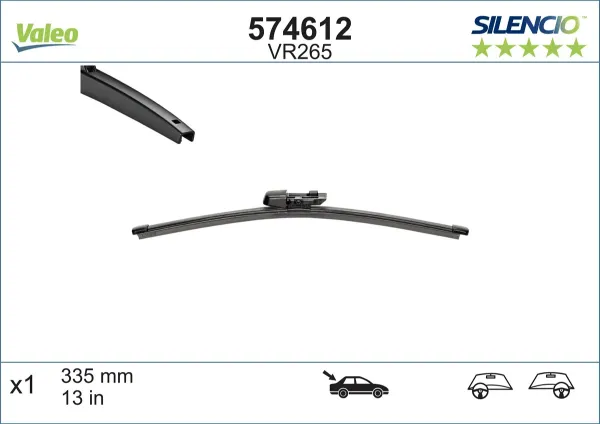 Щетка заднего стеклоочистителя на Volkswagen Golf SPORTSVAN AM1, AN1
