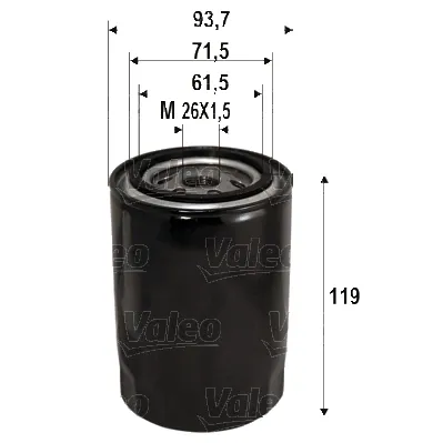 Фильтр масла VALEO 586090