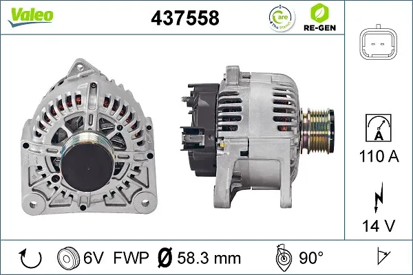 Генератор 437558 VALEO