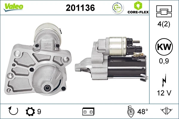 Стартер 201136 VALEO