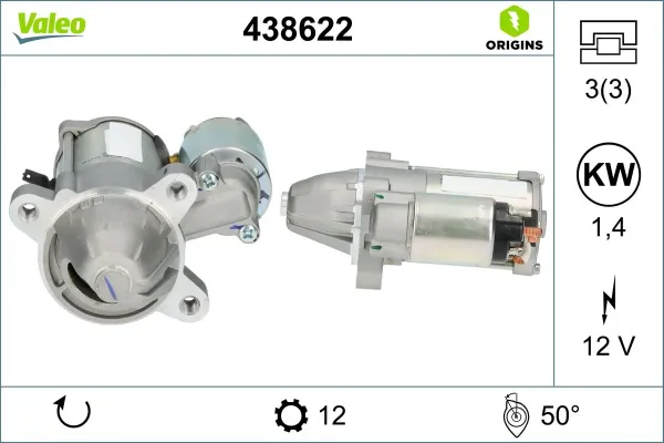 Стартер 438622 VALEO