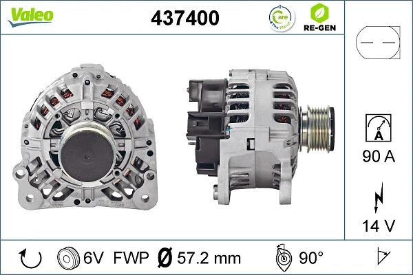 Генератор 437400 VALEO