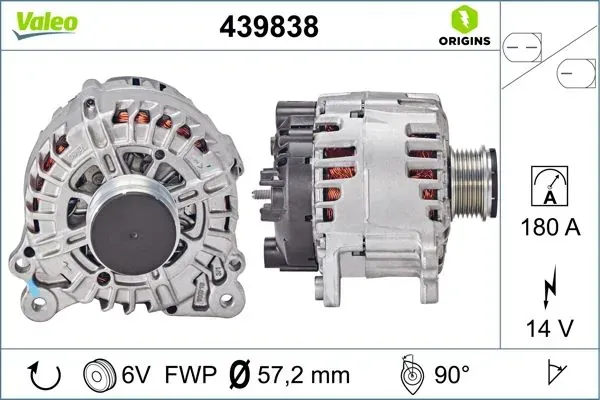 Генератор 439838 VALEO