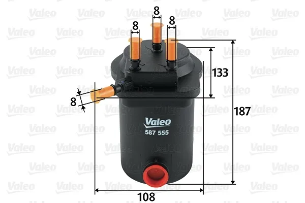 Топливный фильтр 587555 VALEO