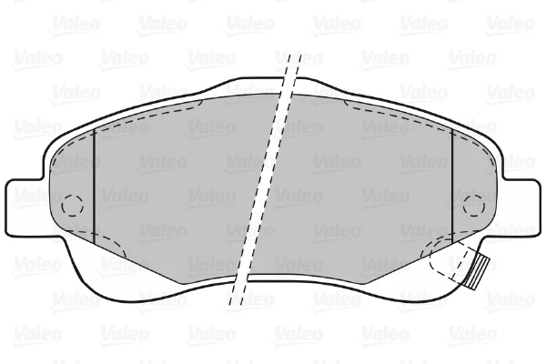 Передние тормозные колодки 598665 VALEO