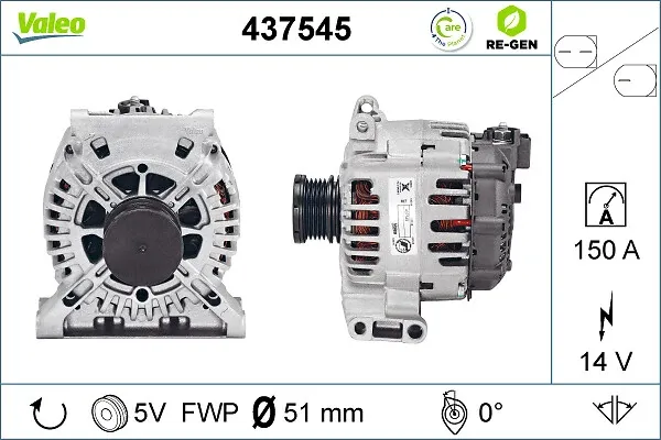 Генератор 437545 VALEO