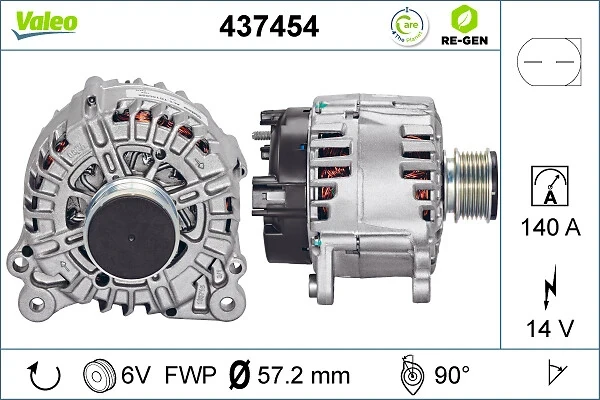 Генератор 437454 VALEO