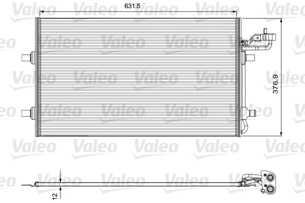 Радиатор кондиционера 814324 VALEO