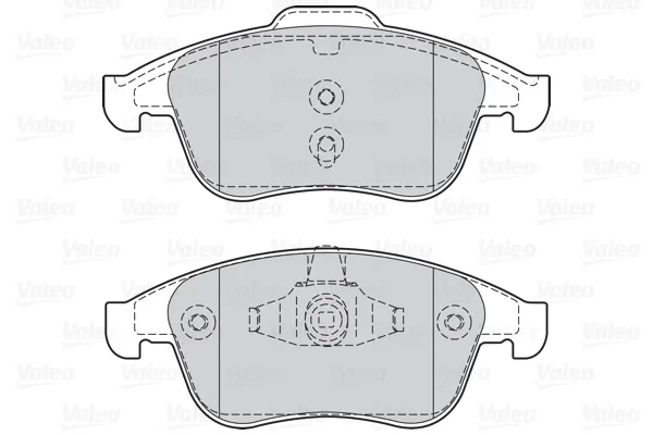 Передние тормозные колодки 302128 VALEO